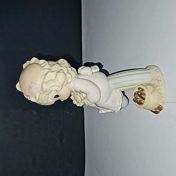 PRECIOUS MOMENTS Figurine Dreams Really Do Come True 1994‎ Rainbow Gold … - Picture 3 of 7